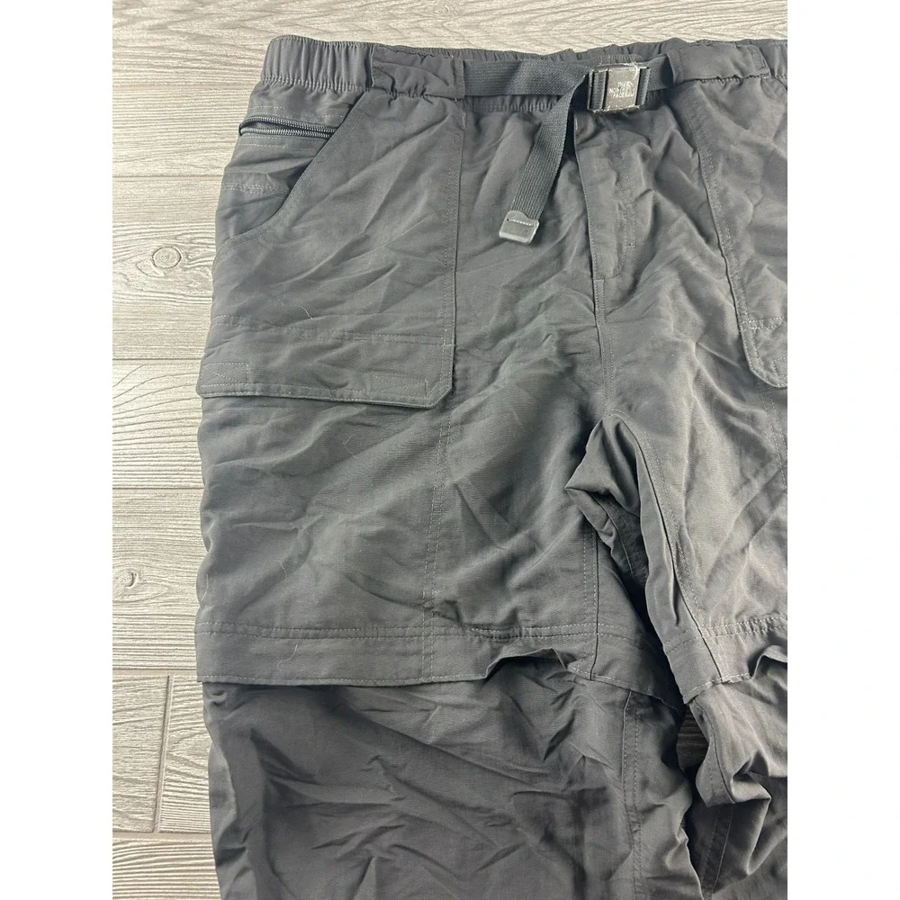 North Face Pants Mens XXL Gray Convertible Shorts Cargo Hiking Trail Camping